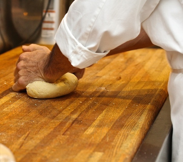 Columbus Day Pasta Kneading the dough