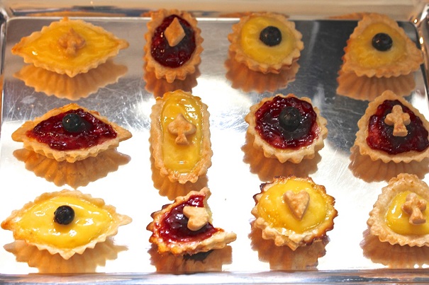 Tarts with toppers