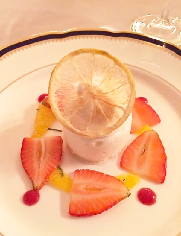 Steamed Lemon Meringue with Strawberry Puree on America's Table