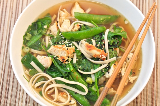 udon noodle soup in bowl