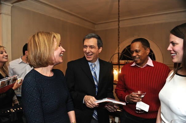 Mr. Sunday's Suppers Lorraine Wallace with Juan Williams and Howard Kurtz of Fox News