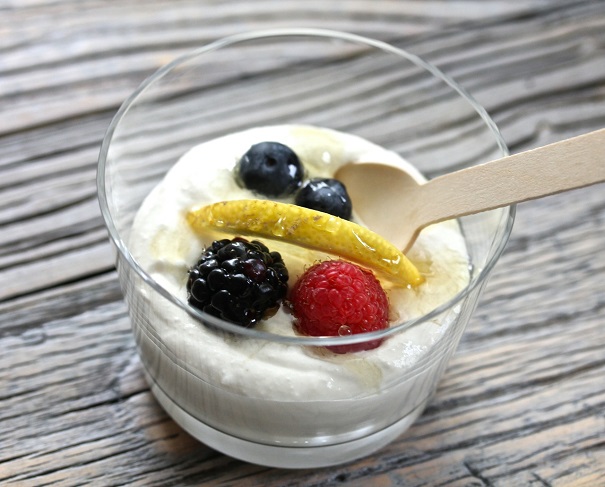 ricotta with berries