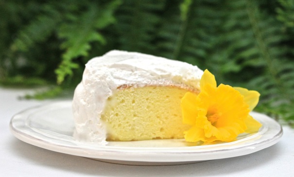 Daffodil Cake Slice