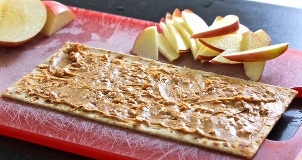  Peanut Butter and Apple on a Whole Wheat Wrap  