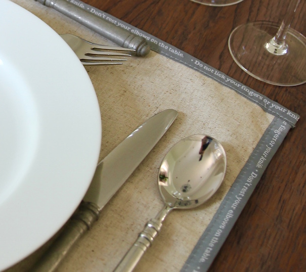 Place Settings and Table Manners