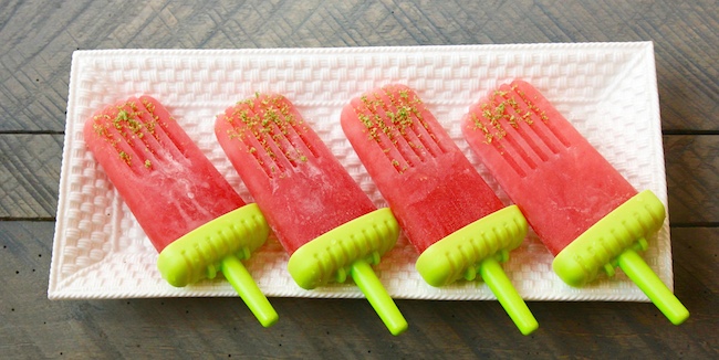Watermelon Daiquiri Popsicles