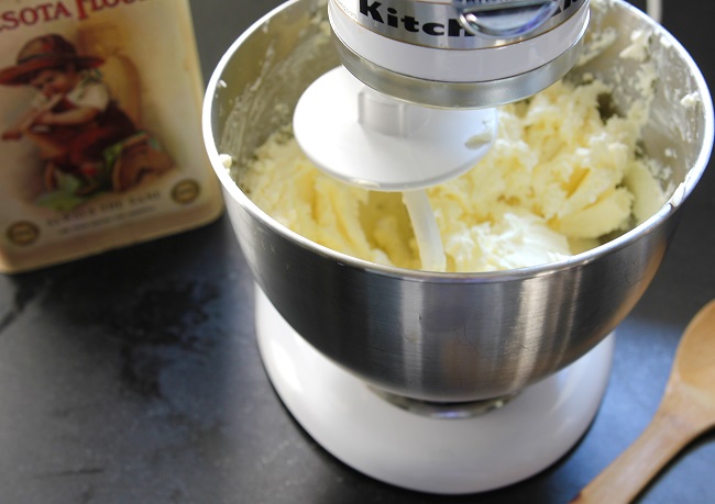 Cream cheese, butter, & flour mixture