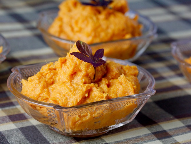 MASHED SWEET AND SPICY SWEET POTATOES
