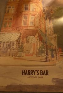 Harry's Bar a favorite dinner spot